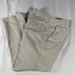 Gap mens stone khaki Straight Fit flat front chino pants - size 34x30